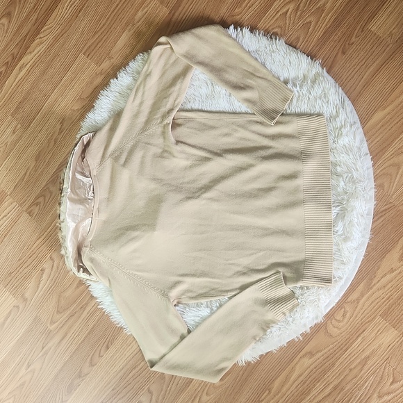 WHITE STAG Small Faux Fur Trim Sweater Women's Button Front Fall Sweater - Picture 10 of 11